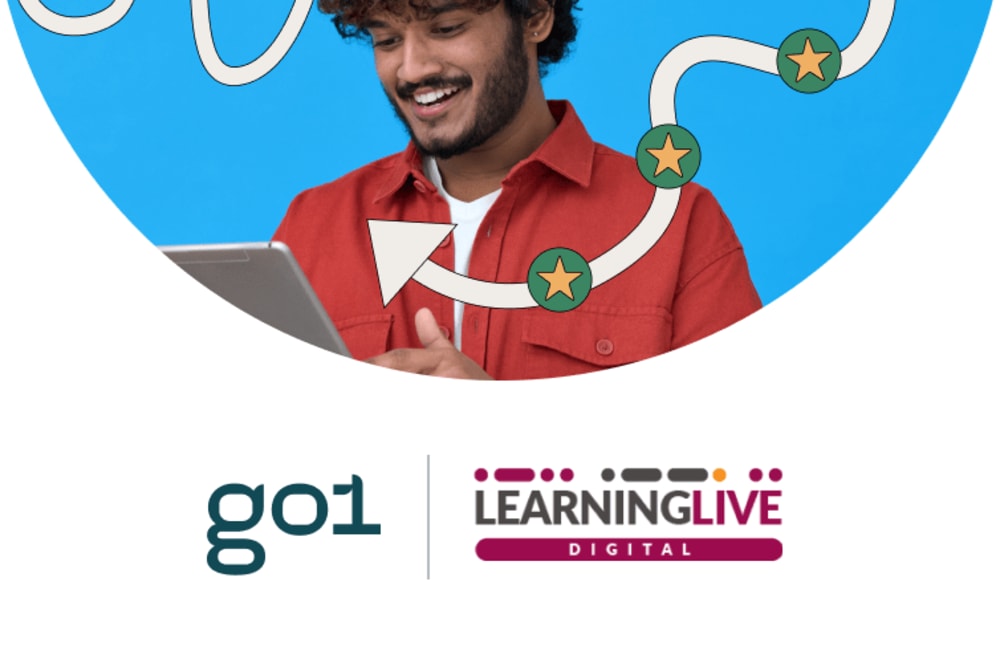 Go1 logo alongside Learning Live logo