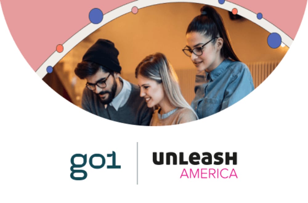 Go1 and Unleash America logos