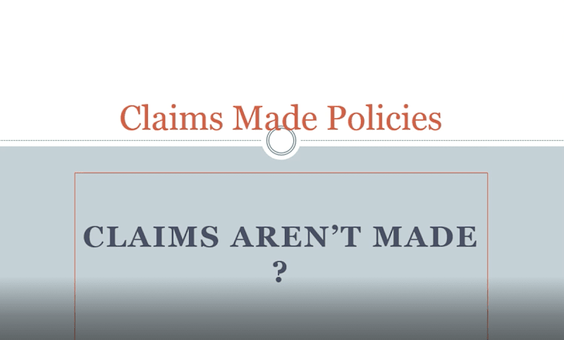 Claims Made Liability Forms