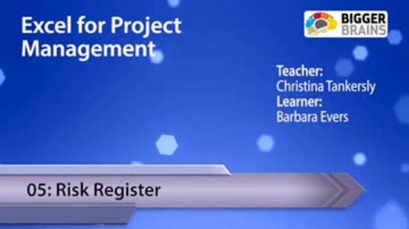 Excel for Project Management 05: Risk Register