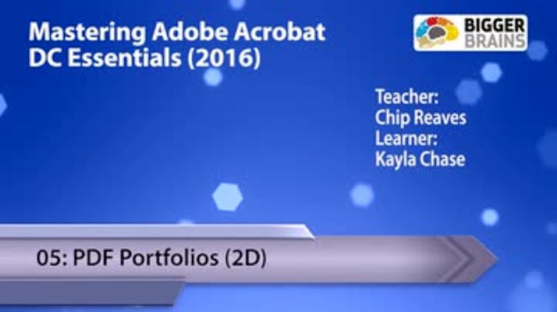 Acrobat DC 2016 - PDF Portfolios