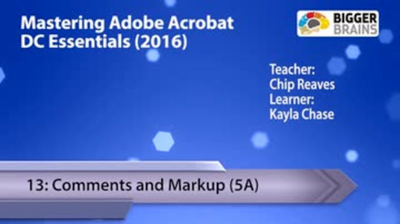 Acrobat DC 2016 - Comments and Markup