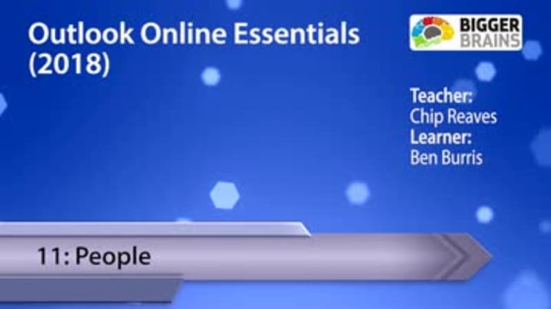 Outlook Online Essentials (2018) 11: People