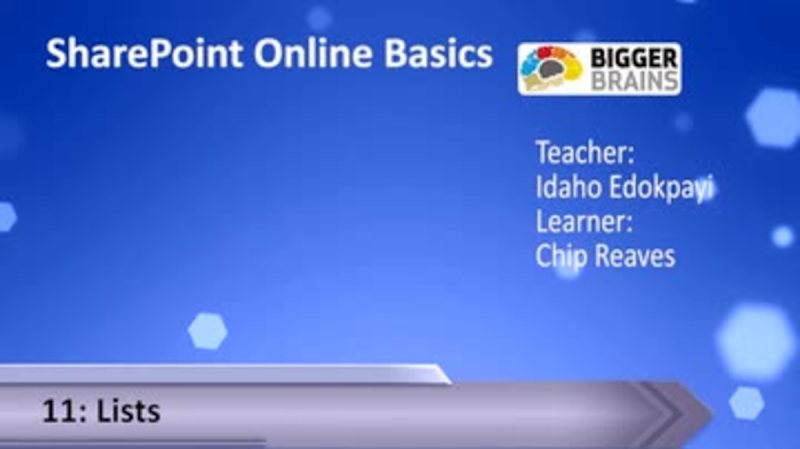 SharePoint Online Basics 11: Lists