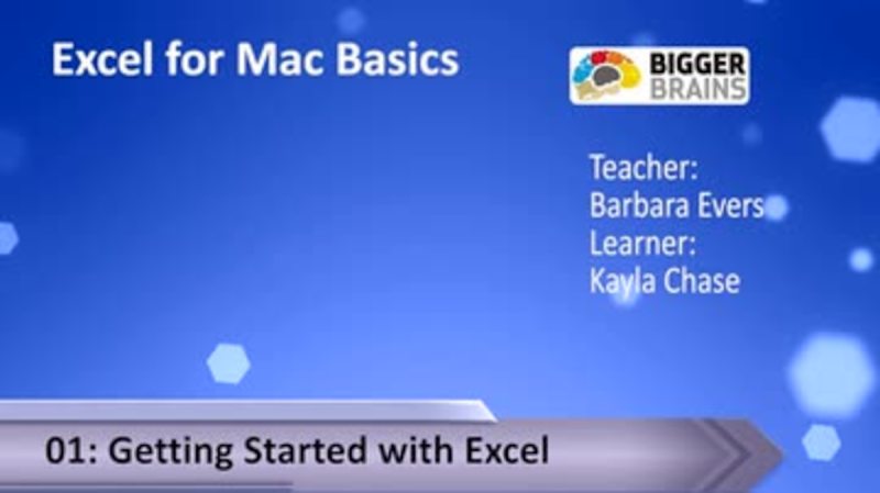 Excel for Mac Basics 01: Getting Started with Excel