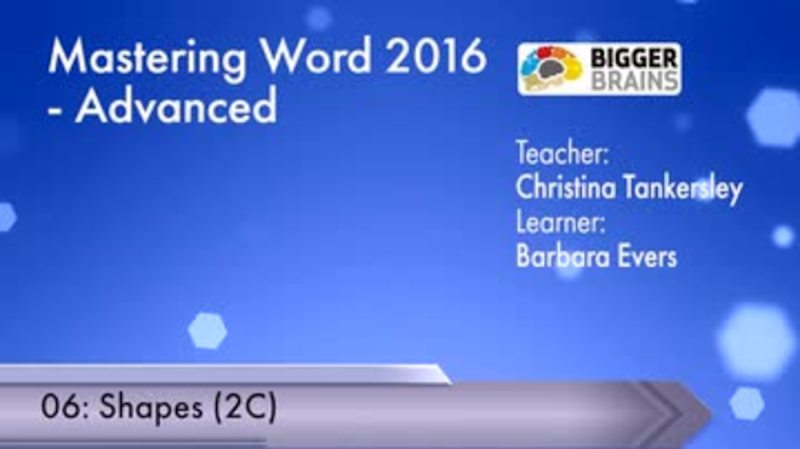 Word 2016: Advanced - Shapes