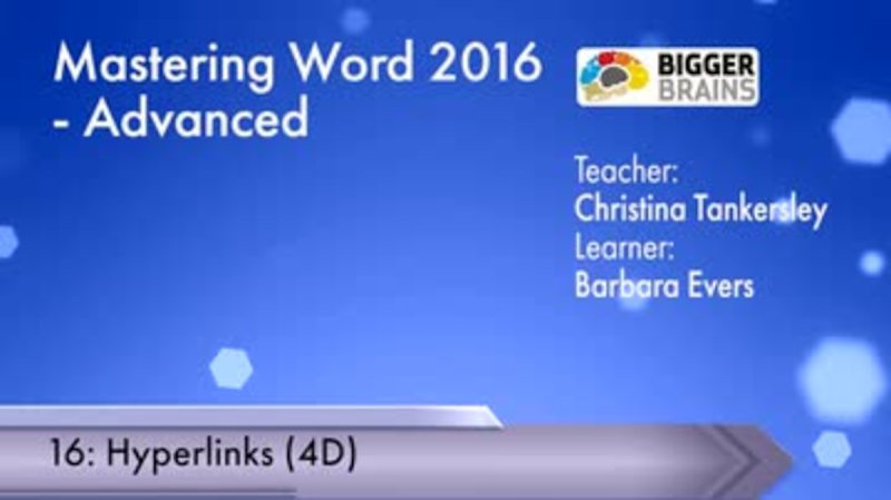 Word 2016: Advanced - Hyperlinks
