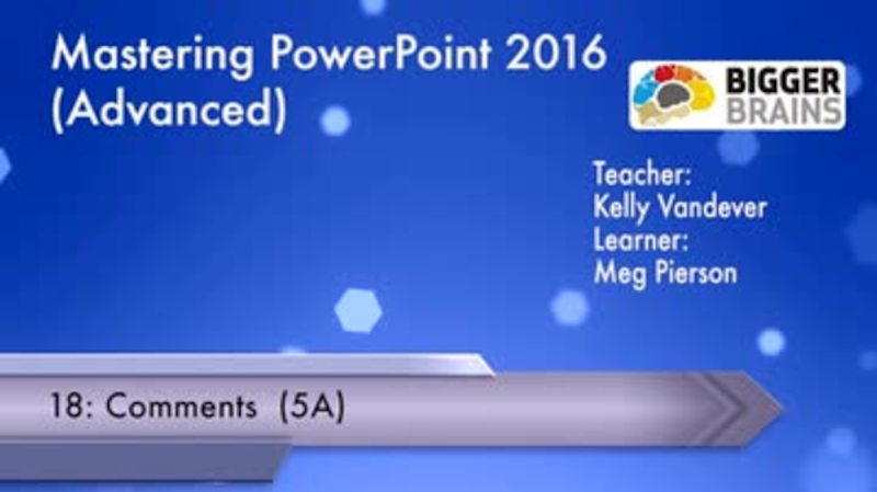 Mastering PowerPoint 2016: Advanced - Comments
