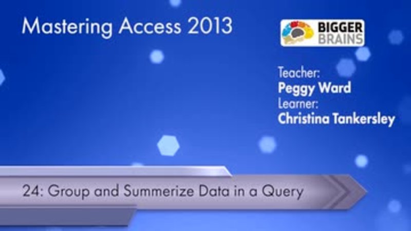 Mastering Access 2013: Group and Summarize Data In A Query