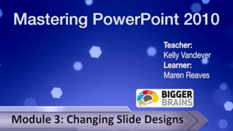 Mastering PowerPoint 2010: Changing Slide Designs