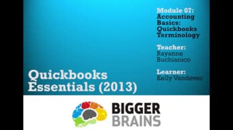 Quickbooks 2013: Essentials: Accounting Basics: Terminology