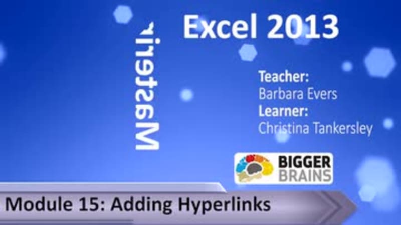 Mastering Excel 2013: Adding Hyperlinks