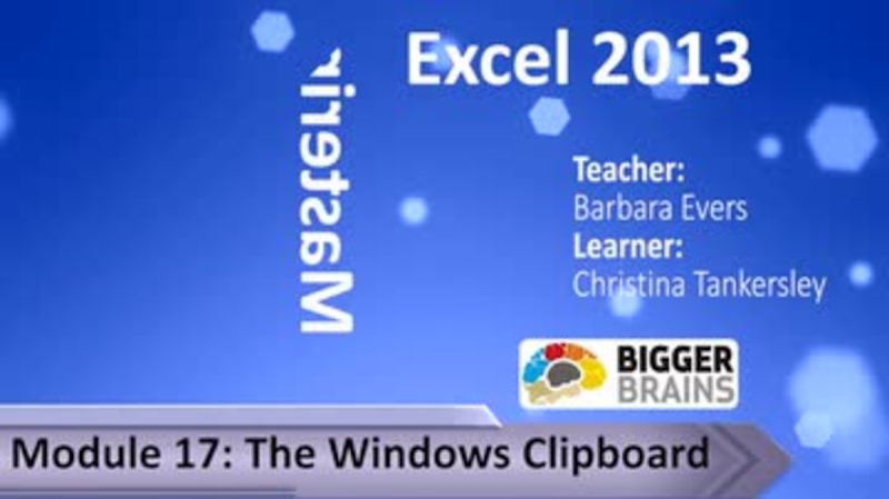 Mastering Excel 2013: The Windows Clipboard