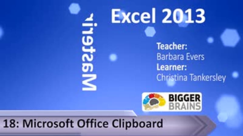 Mastering Excel 2013: Microsoft Office Clipboard