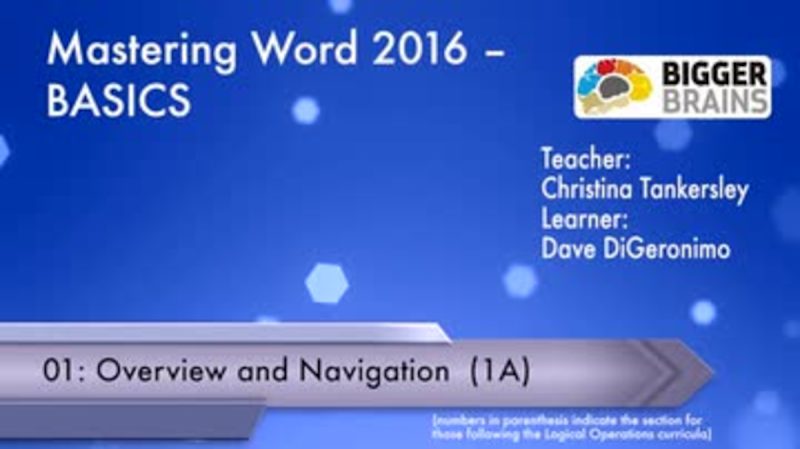 Mastering Word 2016 Basics: Overview and Navigation