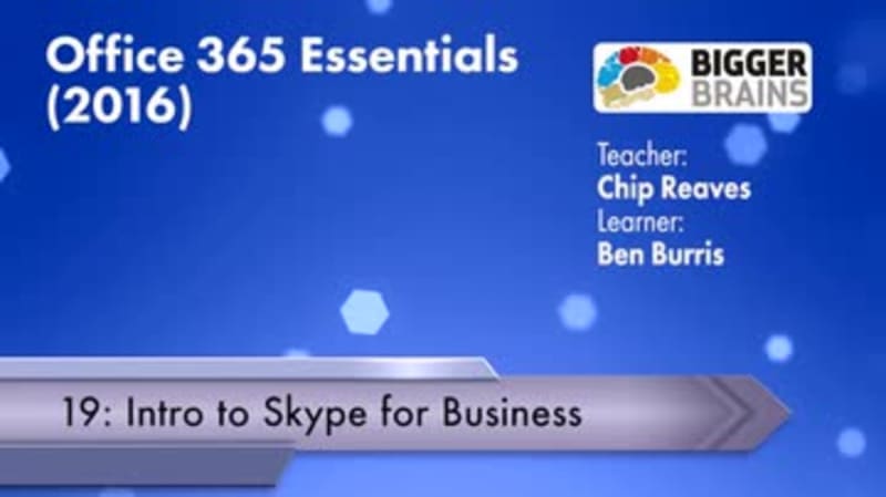 Office 365 Essentials 2016: Intro to Skype for Business
