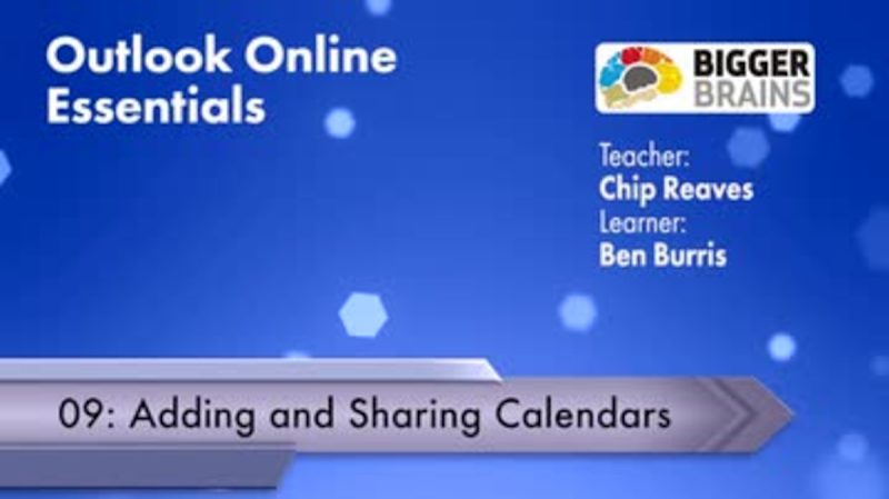 Outlook Online Essentials 2016: Adding and Sharing Calendars
