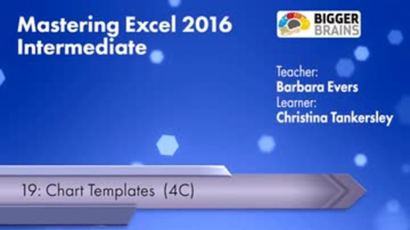 Mastering Excel 2016 Intermediate: Chart Templates