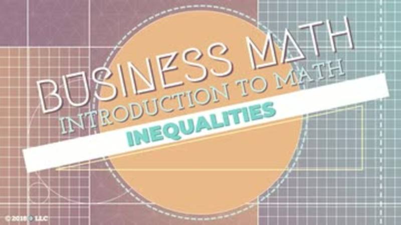 Introduction to Math: Inequalities