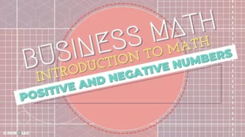 Introduction to Math: Positive and Negative Numbers