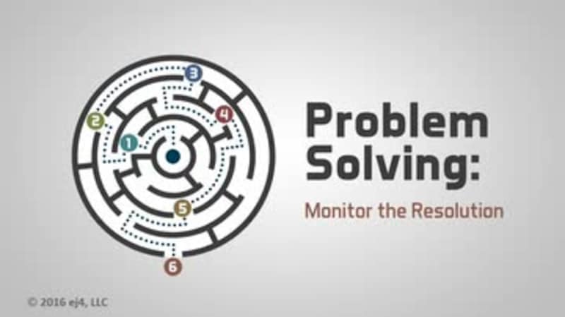 Problem Solving: 07. Monitor the Resolution