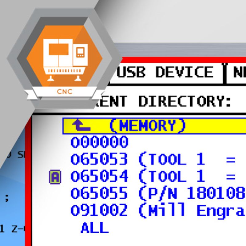 Select a Part Program from Memory on a CNC Machining Center