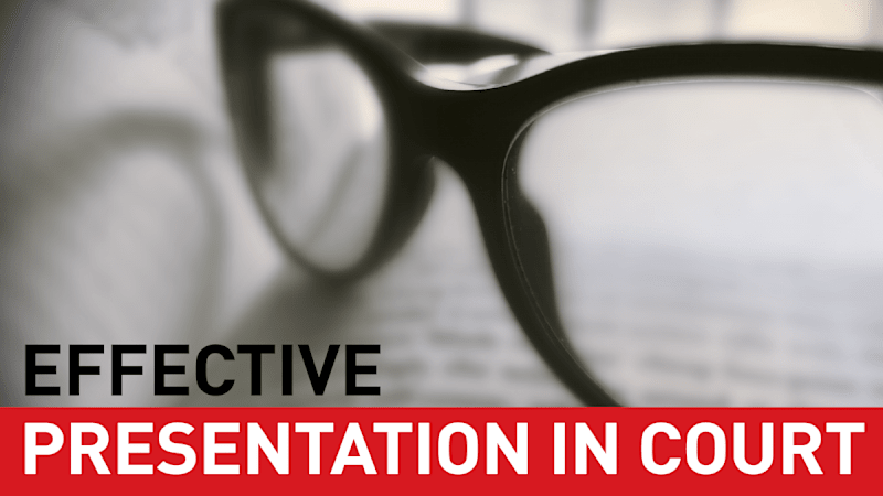 Giving Expert Evidence 04 Effective Presentation in Court – Interactive
