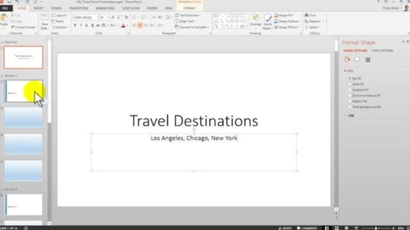 MS Office 2013 PowerPoint: Module 3 -- Adding Text and Objects