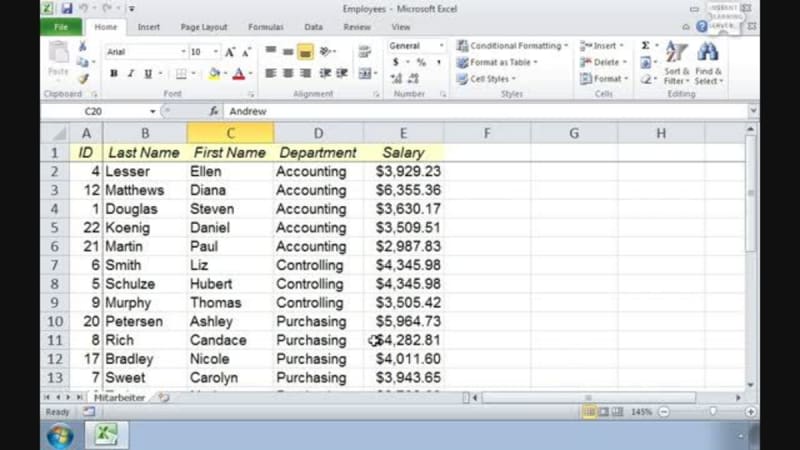 Excel 2010 Part 2: Data Grouping
