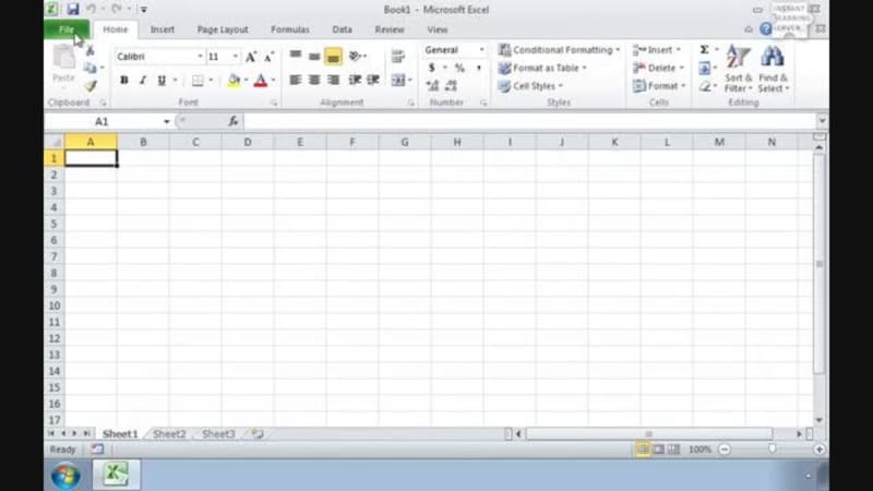 Excel 2010 Part 2: Freeze Lines and Columns