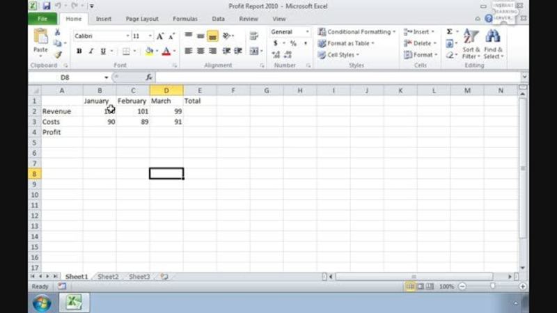 Excel 2010 Part 1: Use Relative Cell References in Formulas