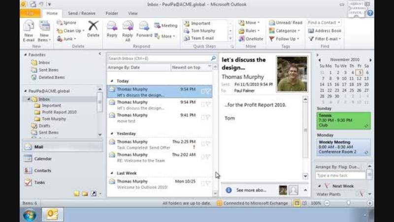Outlook 2010 Part 2: Cleanup and Archive Mailbox