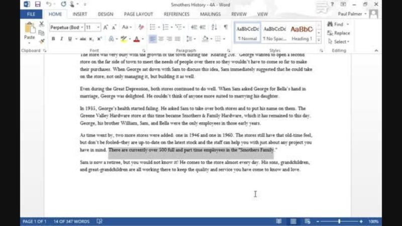 Word 2013 Part 2: Create Text Boxes and Pull Quotes