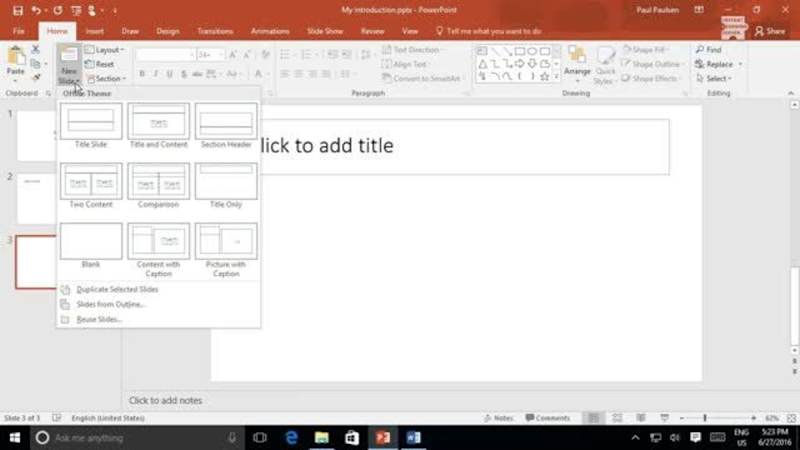 Developing a PowerPoint 2016 Presentation: Add, Delete, and Modify Slides