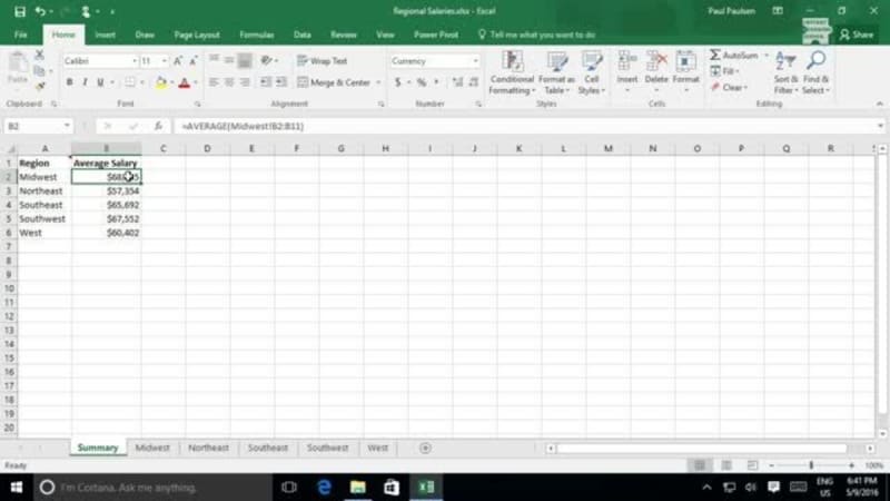 Sharing and Protecting Workbooks in Excel 2016: Protect Worksheets and Workbooks