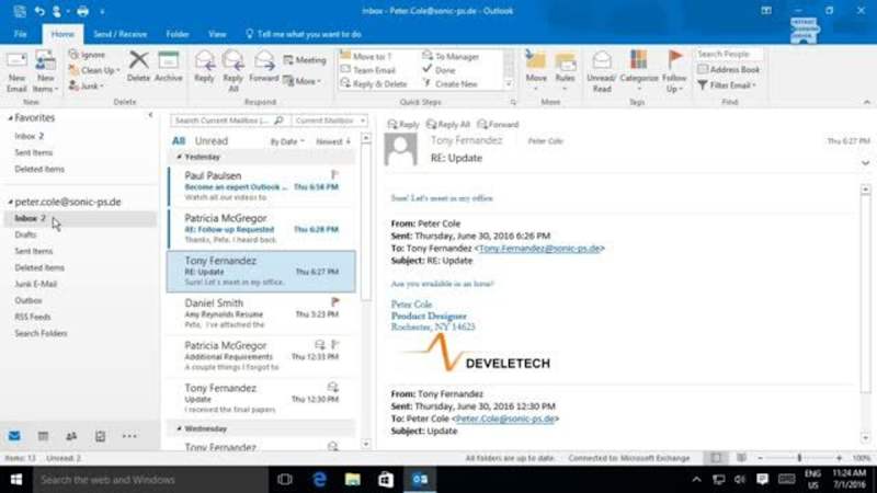 Organizing Messages in Outlook 2016: Ignore and Clean Up Messages