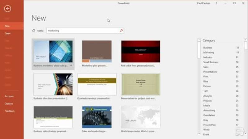 Working With PowerPoint 2016: Applying a New Theme to a Presentation