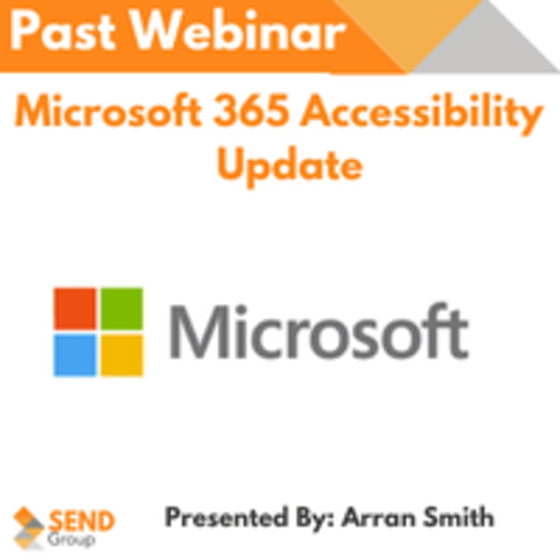 Microsoft 365 Accessibility – Update