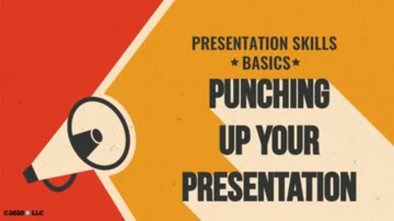 Presentation Skills Basics: Punching up Your Presentation