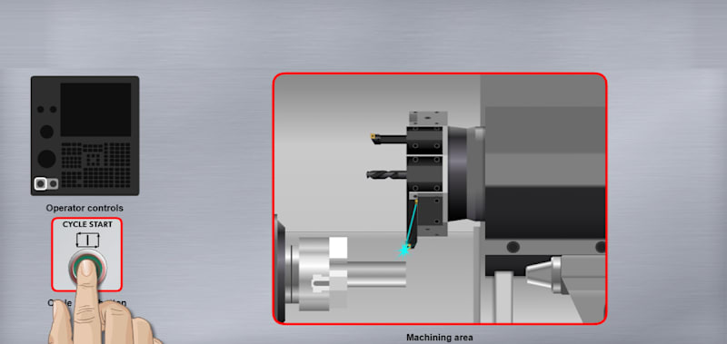 Start the Part Program Safely on a CNC Lathe