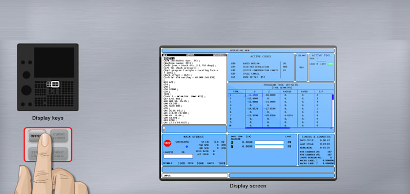Adjust a Tool Wear Offset on a CNC Lathe