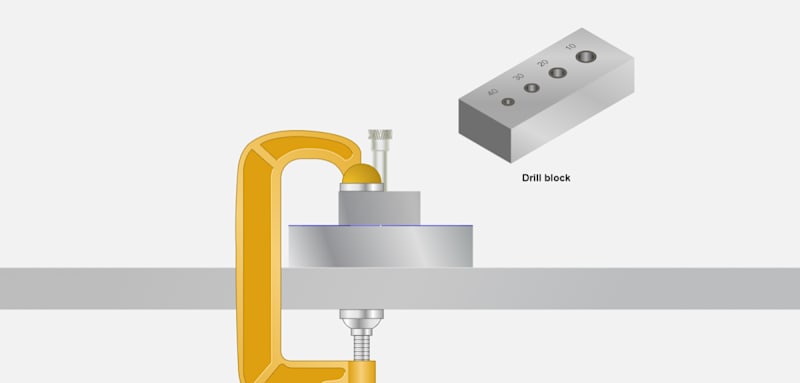 Scribes, Optical Center Finders, and Drill Blocks