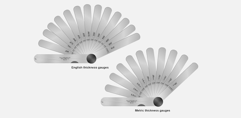 Thickness and Radius Gauges