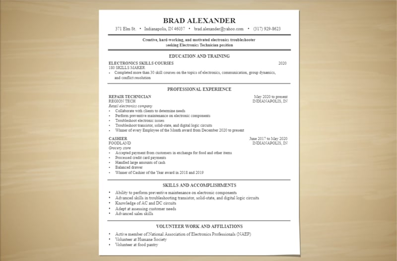 Creating Your Resume
