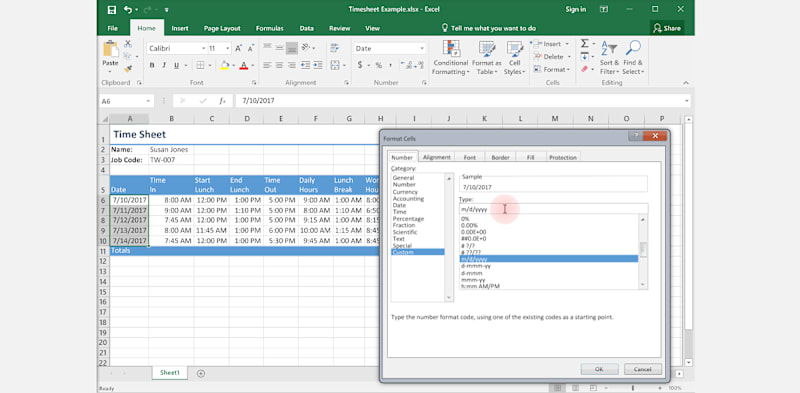 Working with Dates and Times