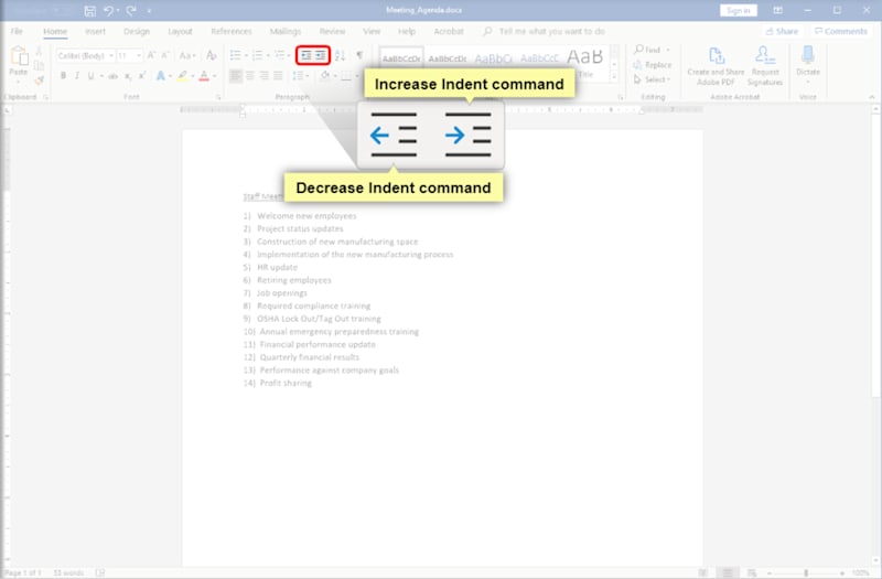 Paragraph Formatting