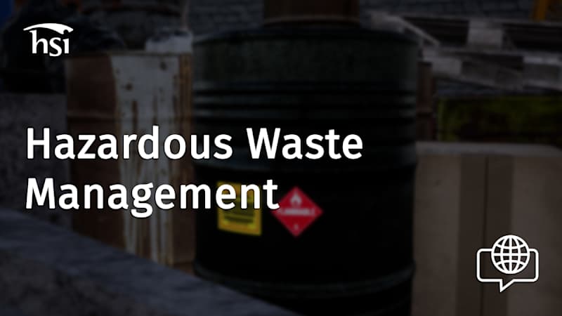Hazardous Waste Management