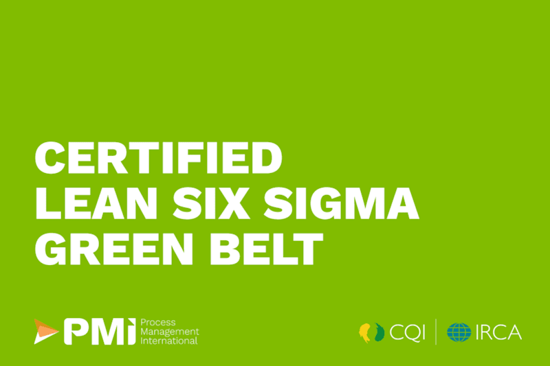 Certified Lean Six Sigma Online Green Belt Training & eExam