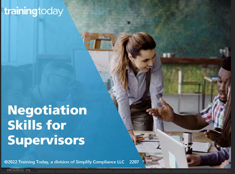 Negotiation Skills for Supervisors