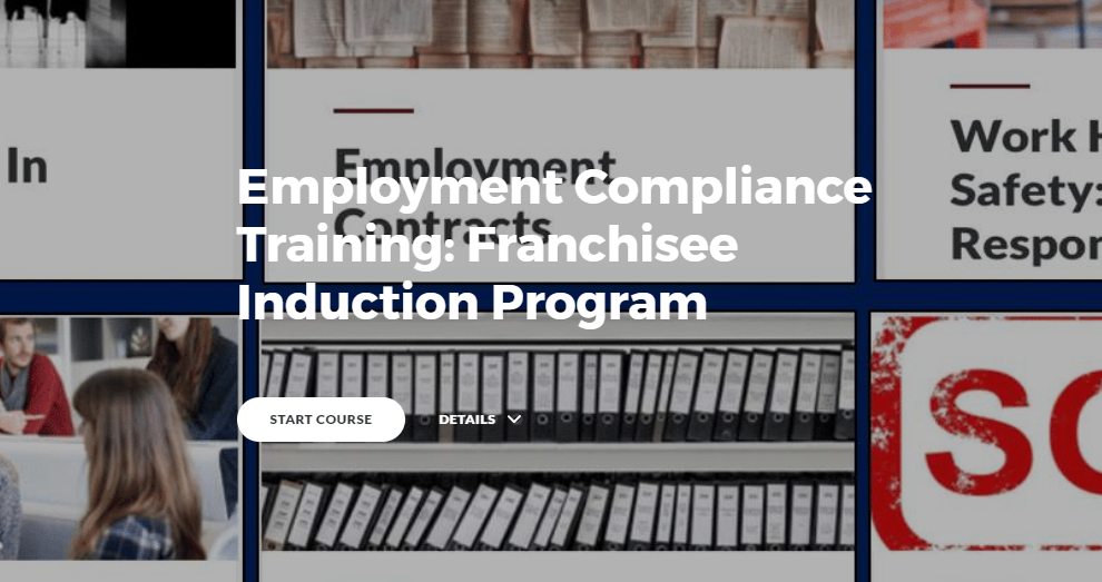 Compliance Function Induction Example Employment Compliance Training: Franchisee Induction Program | GoSkillBoost